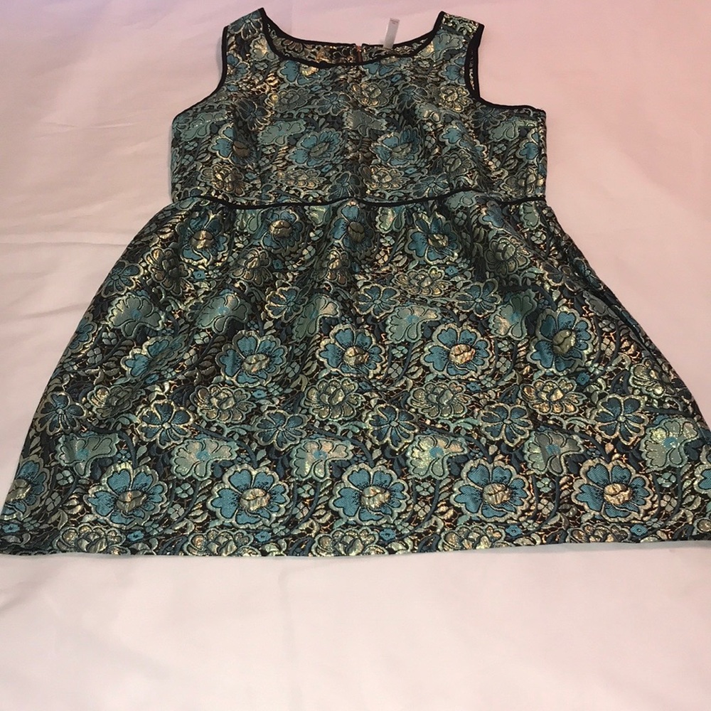 Xhilaration Metallic Floral Dress
